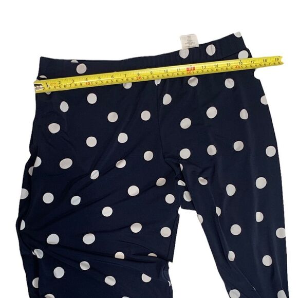 SUSAN Graver Navy Polka Dot Ruffled Petite Pants - Picture 8 of 8